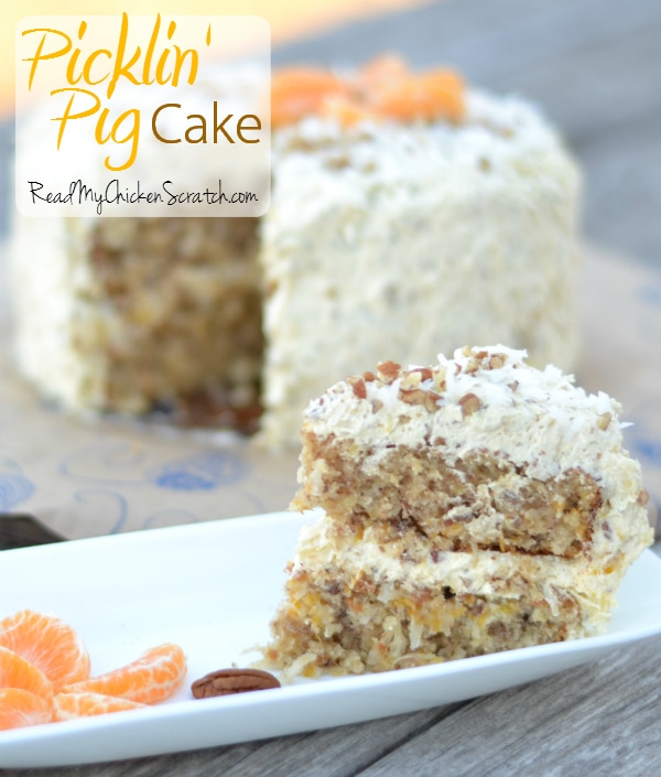 Pickin’ Pig Cake