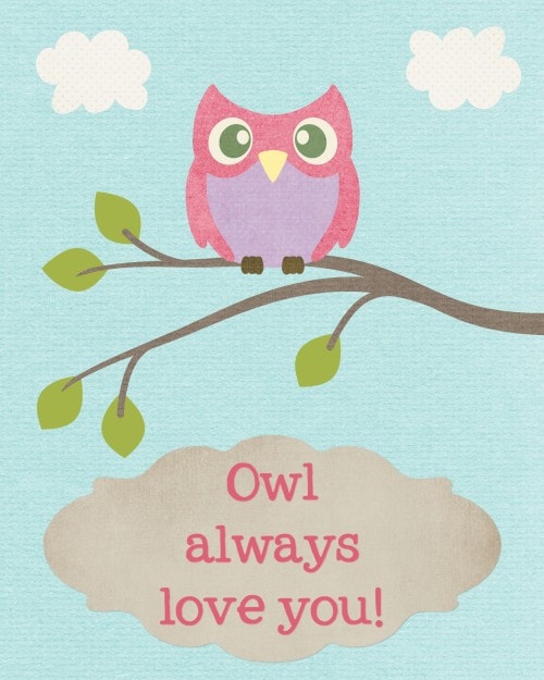 Owl Printables & Make Bake Create