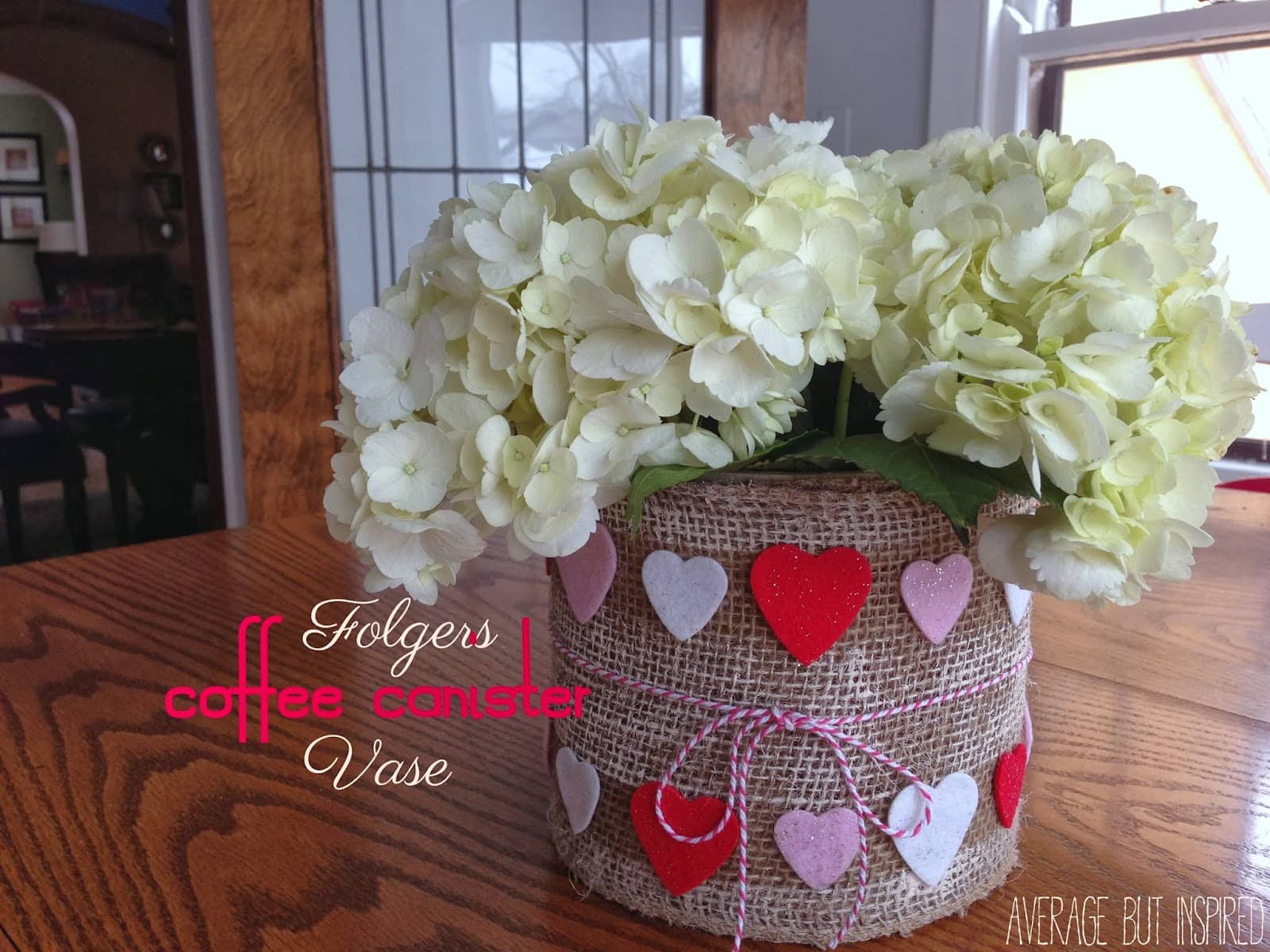 Coffee Canister Vase & Make Bake Create