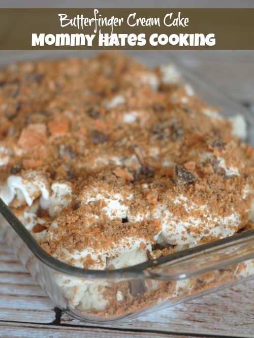 Butterfinger Cream Cake