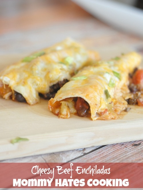 Cheesy Beef Enchiladas