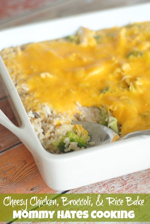 Cheesy Chicken, Broccoli, & Rice Bake