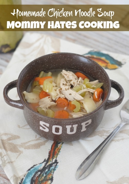{Gluten Free Optional} Homemade Chicken Noodle Soup