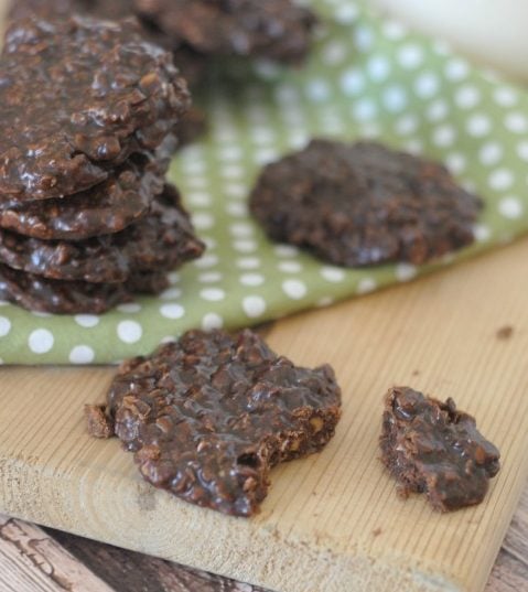 PB Oatmeal No Bake Cookies