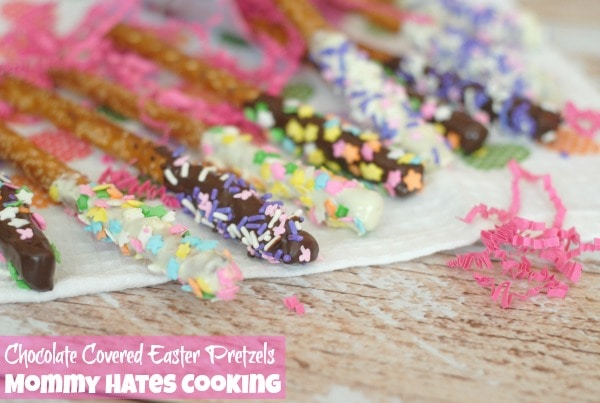 Chocolate Dipped Easter Pretzels I Hegub