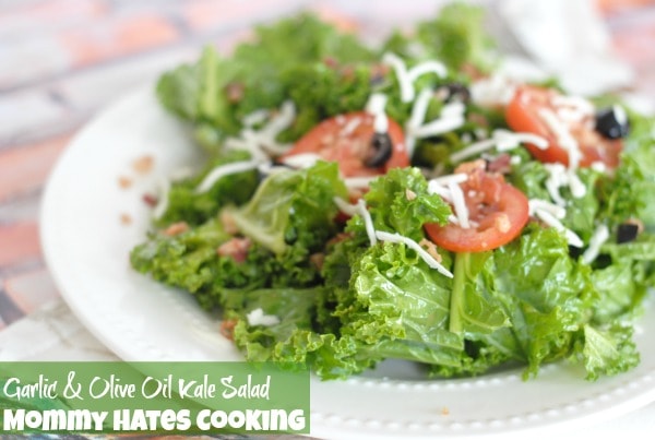 Garlic & Olive Oil Kale Salad with Pompeian