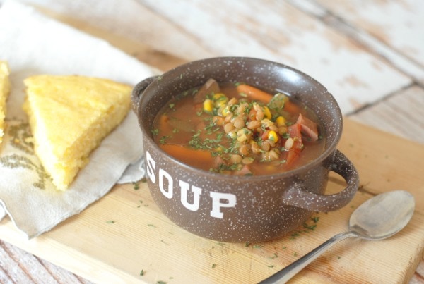Slow Cooker Ham Soup