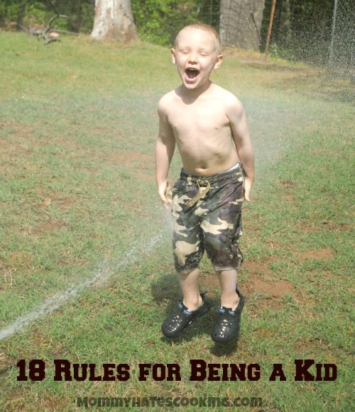 18 Rules for Being a Kid