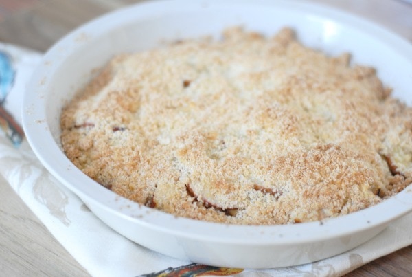 Peach Crumb Cobbler