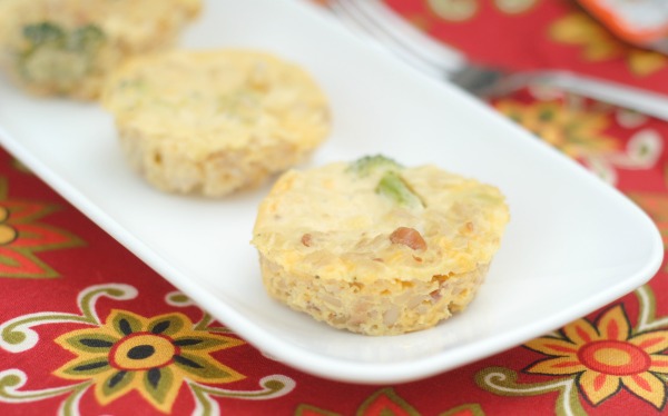 Broccoli & Cheese Rice Cups