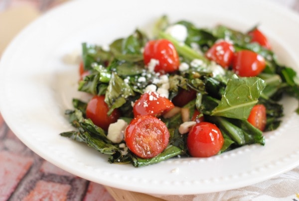 {Garden Fresh Fridays} Collard Greens Tomato Saute