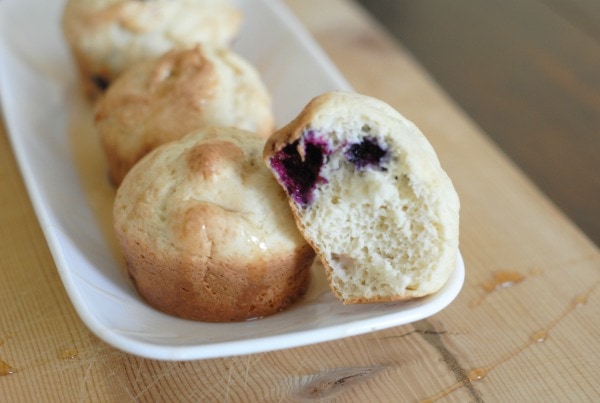 Blueberry Pancake Batter Muffins