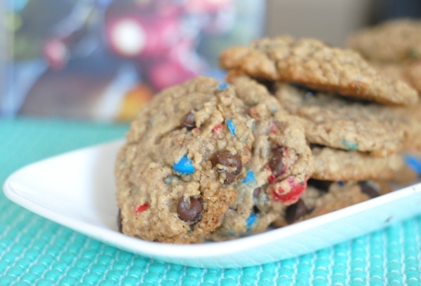 Captain America Monster Cookies