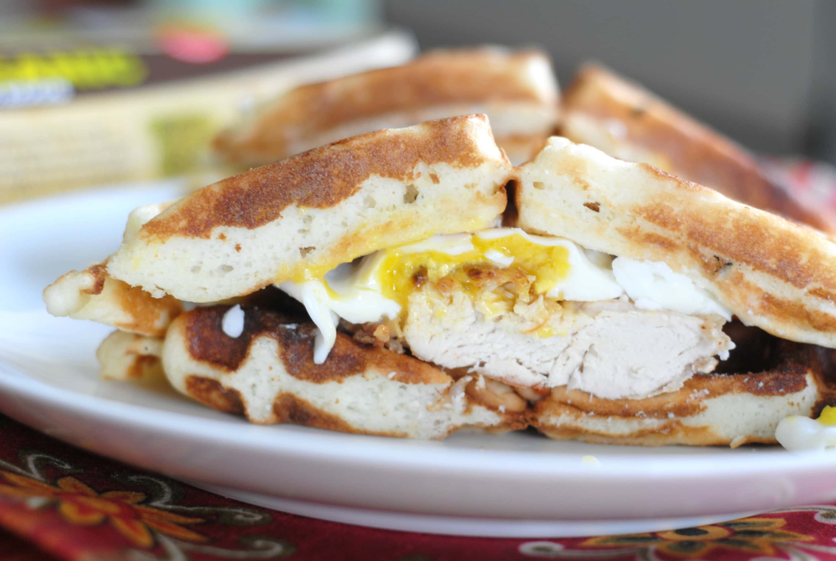 Chicken & Waffle Egg Sandwiches