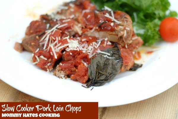Slow Cooker Italian Pork Loin Chops