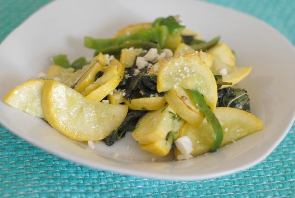 Squash & Green Pepper Saute