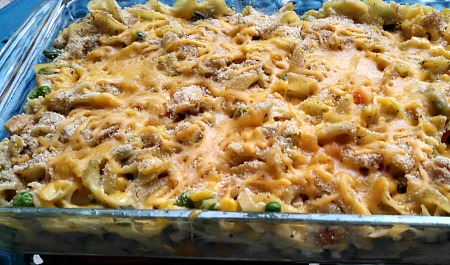 Lighter Chicken Noodle Casserole & Make Bake Create