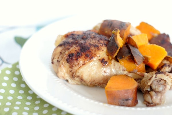 Slow Cooker Cinnamon Chicken with Sweet Potatoes