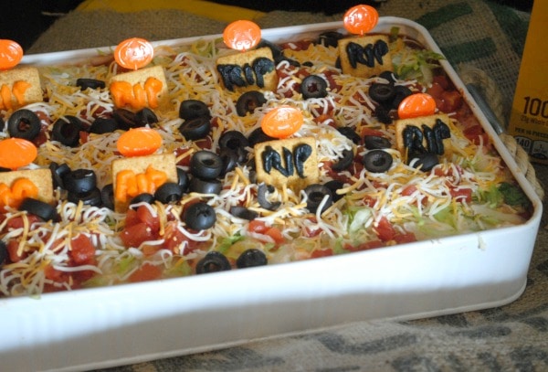 Graveyard Bean Dip – Halloween Party Foods