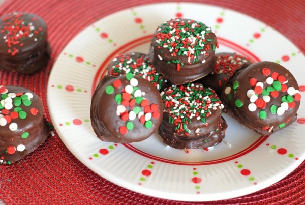Oreo Stuffed Chocolate Covered Ritz Crackers
