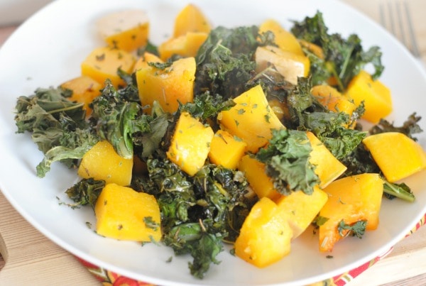 Roasted Kale & Butternut Squash