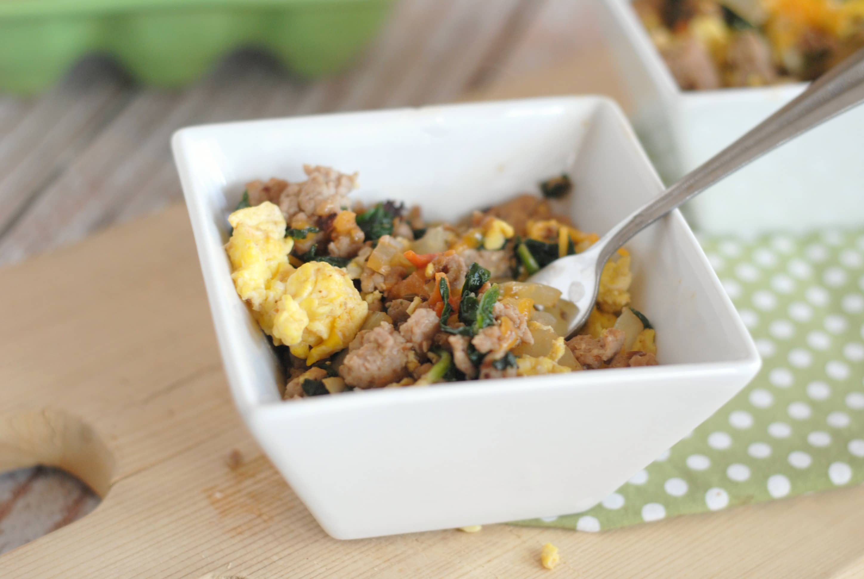 Sausage, Egg, & Veggie Breakfast Bowls