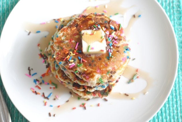 Fluffy Funfetti Pancakes