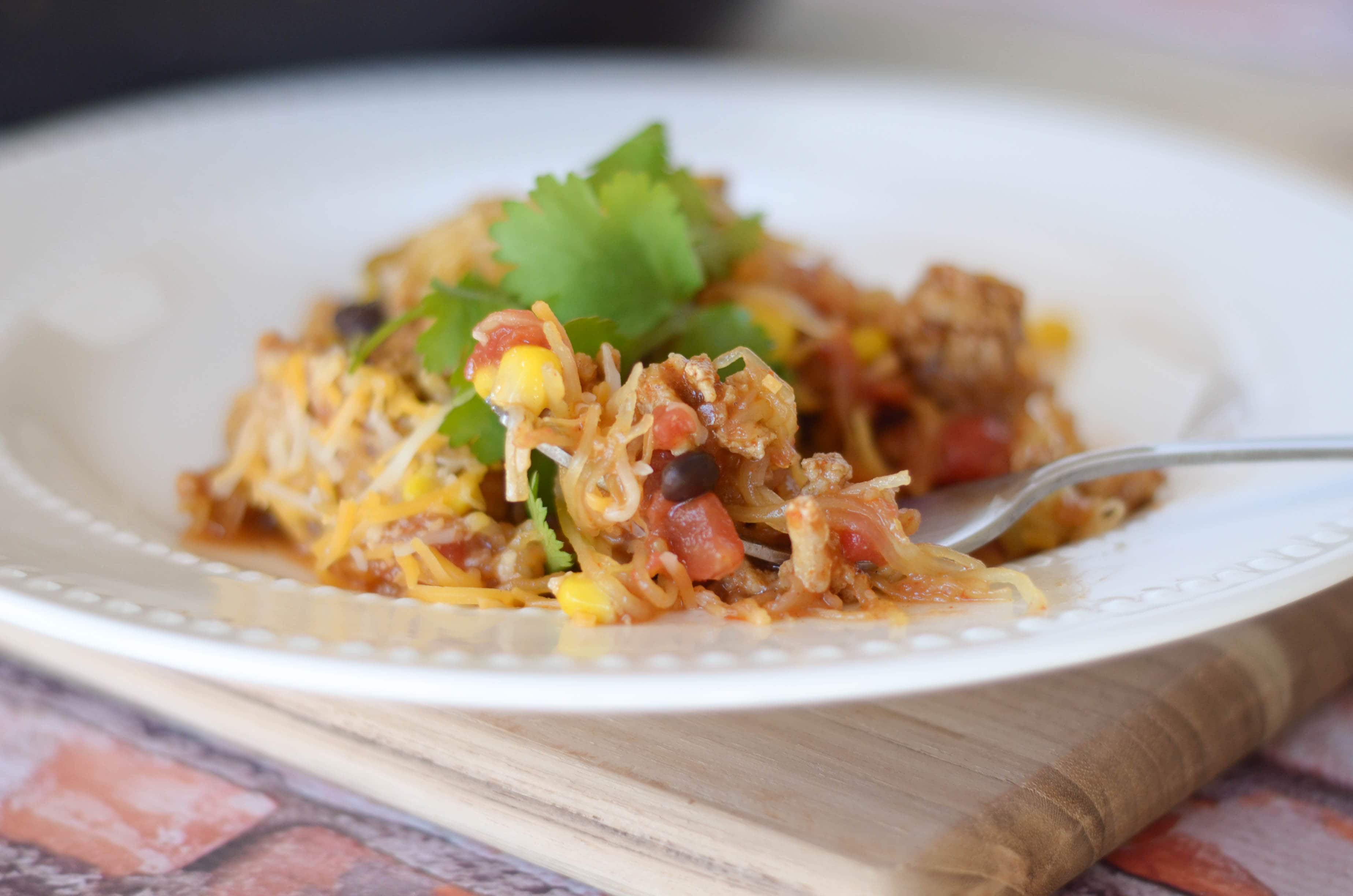 Spaghetti Squash Taco Skillet Recipe