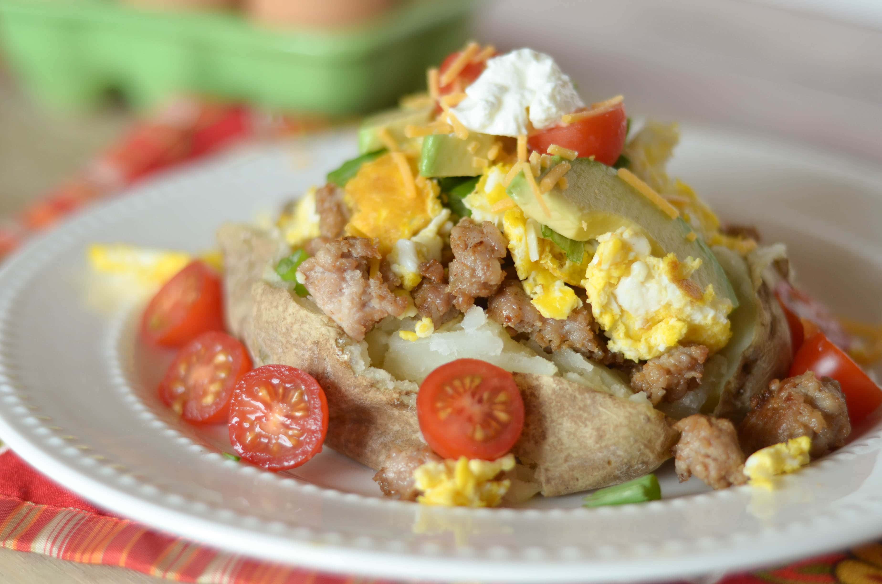 Breakfast Stuffed Baked Potatoes