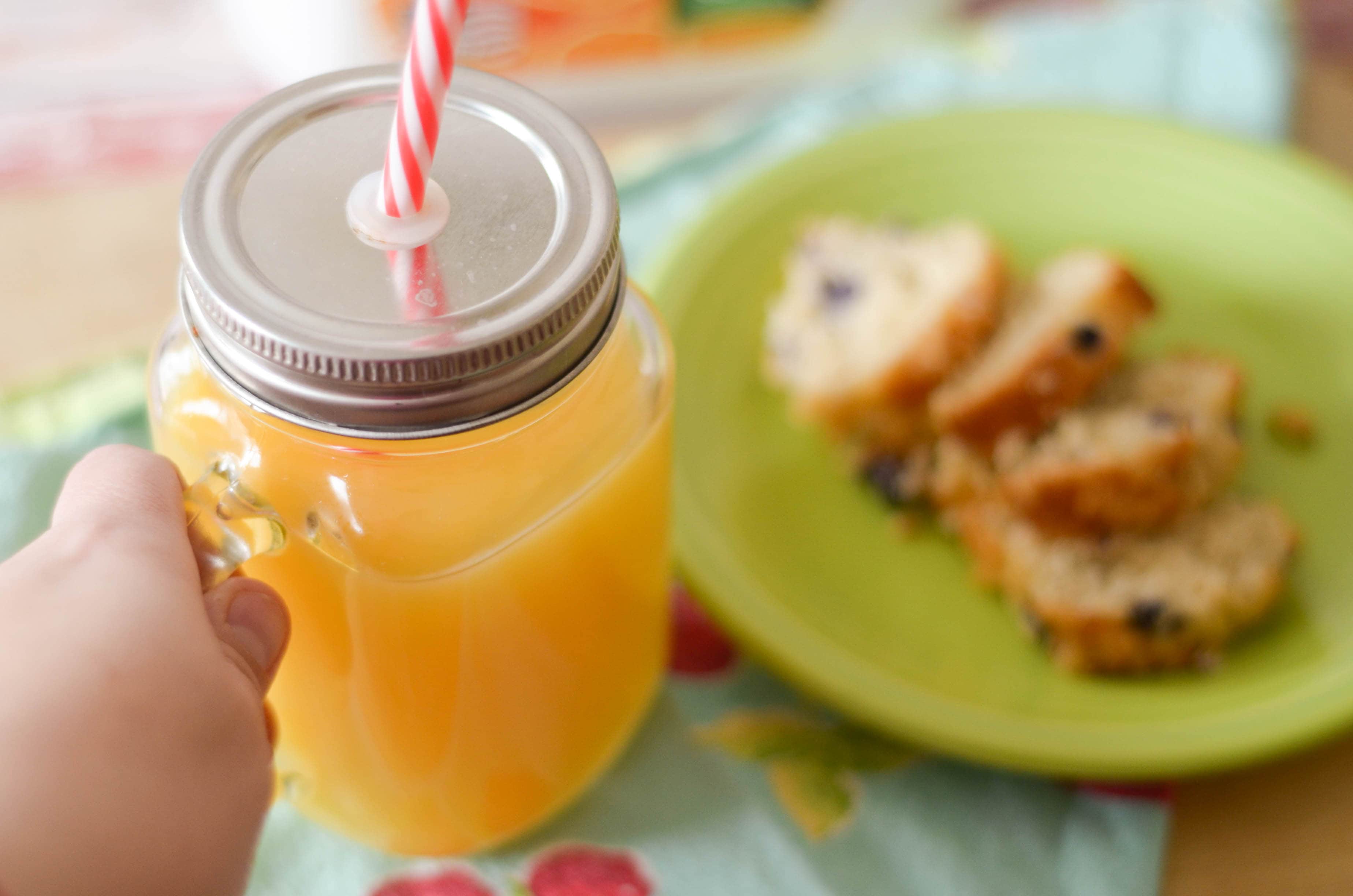 Mornings with 100% Florida Orange Juice