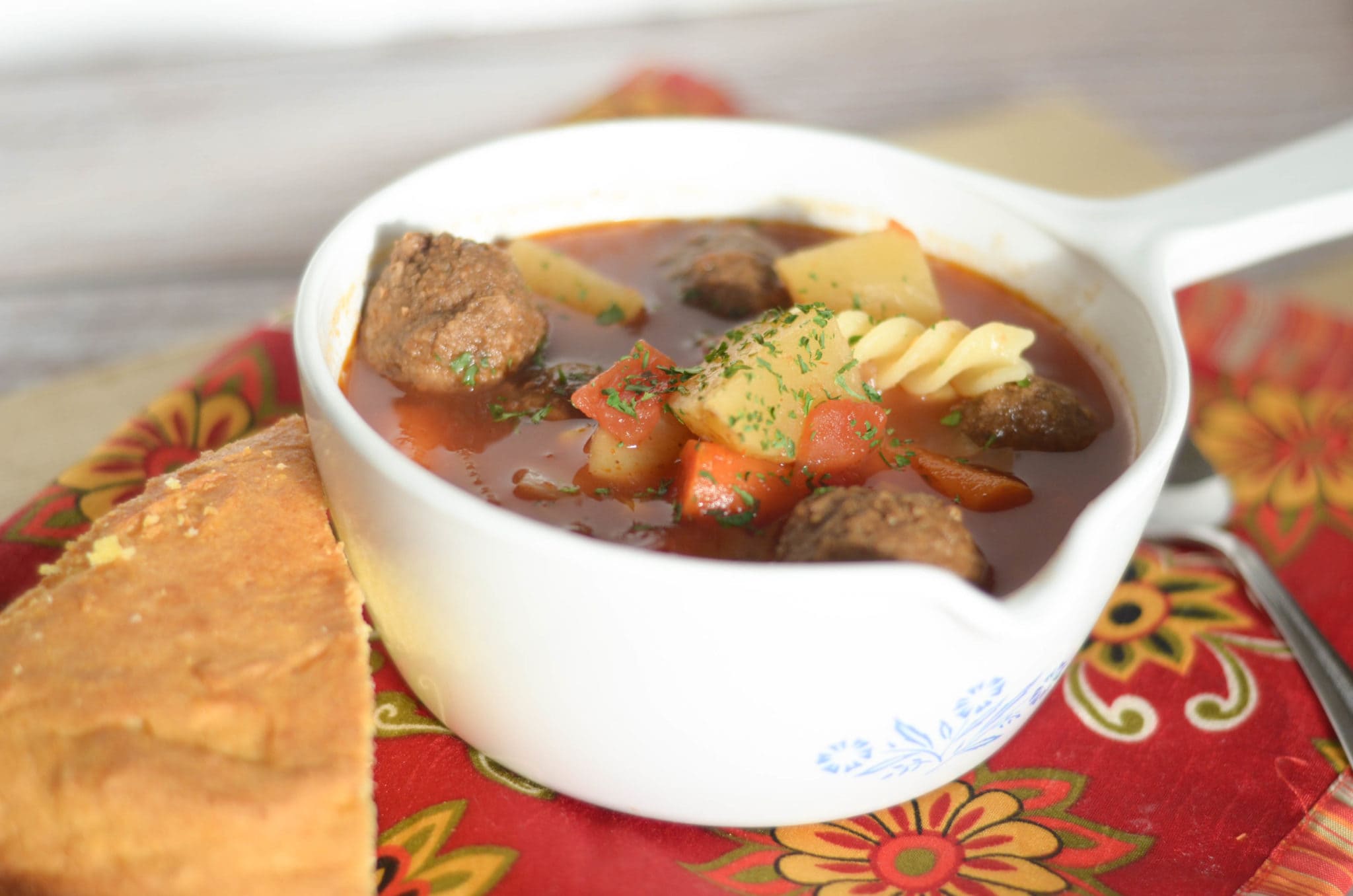Slow Cooker Meatball Soup