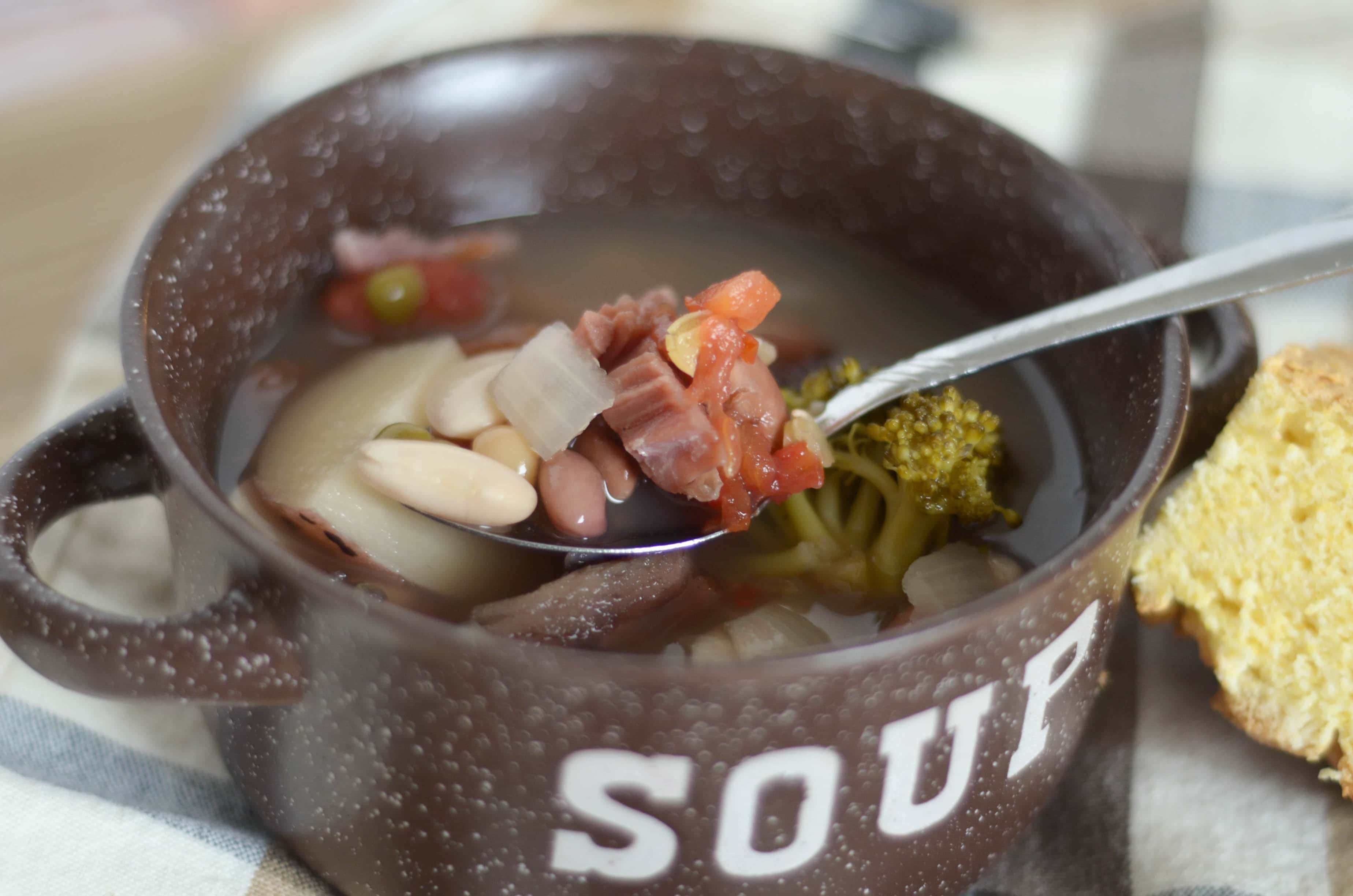 Slow Cooker Ham and Bean Soup