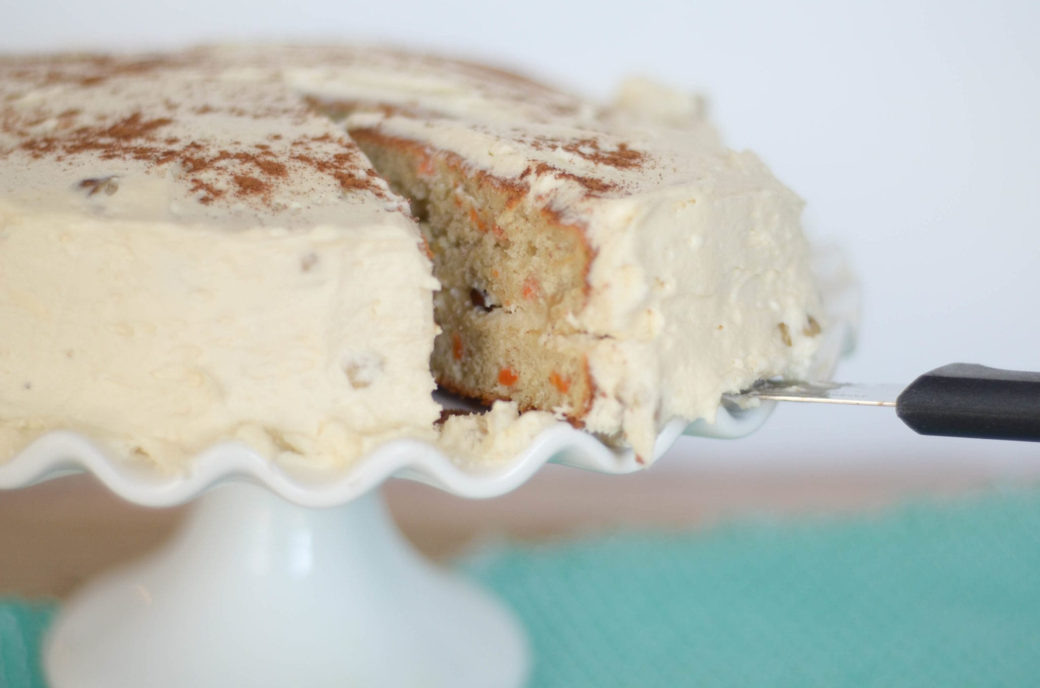 Reduced Sugar Old Fashioned Carrot Cake