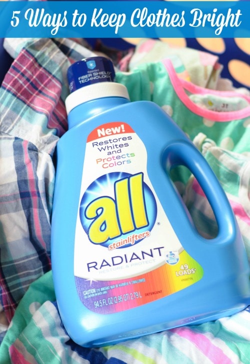 5 Ways to Keep Clothes Bright with all Radiant Laundry Detergent