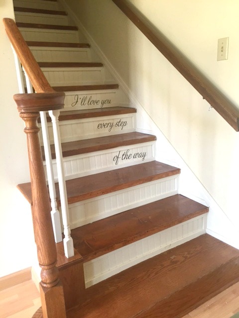 Taking Carpeted Stairs to Stained Wood