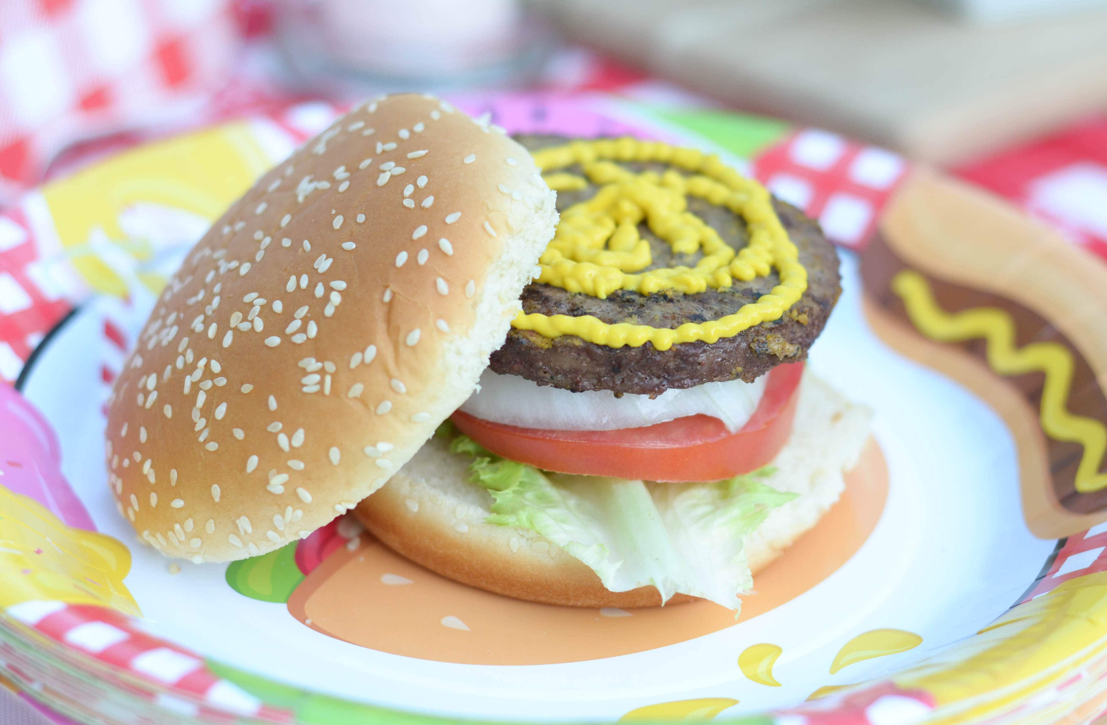 Mustard Rub Burgers & Outdoor Party