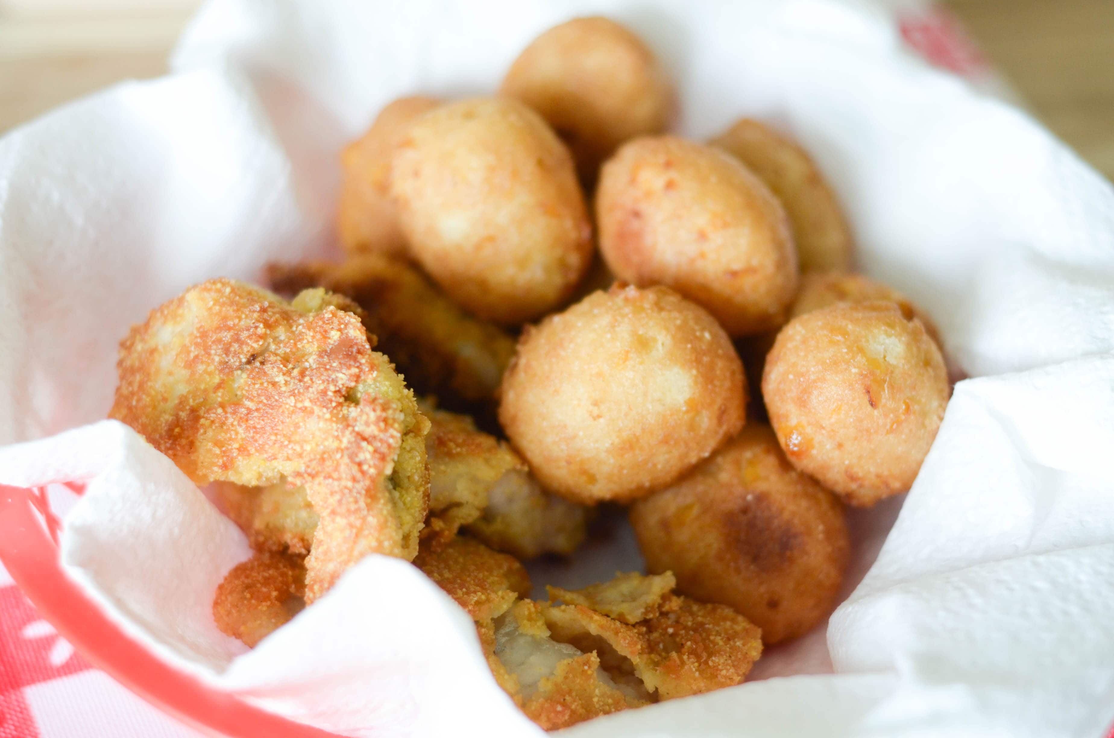 Catfish Nuggets with Savannah Classics Hush Puppies