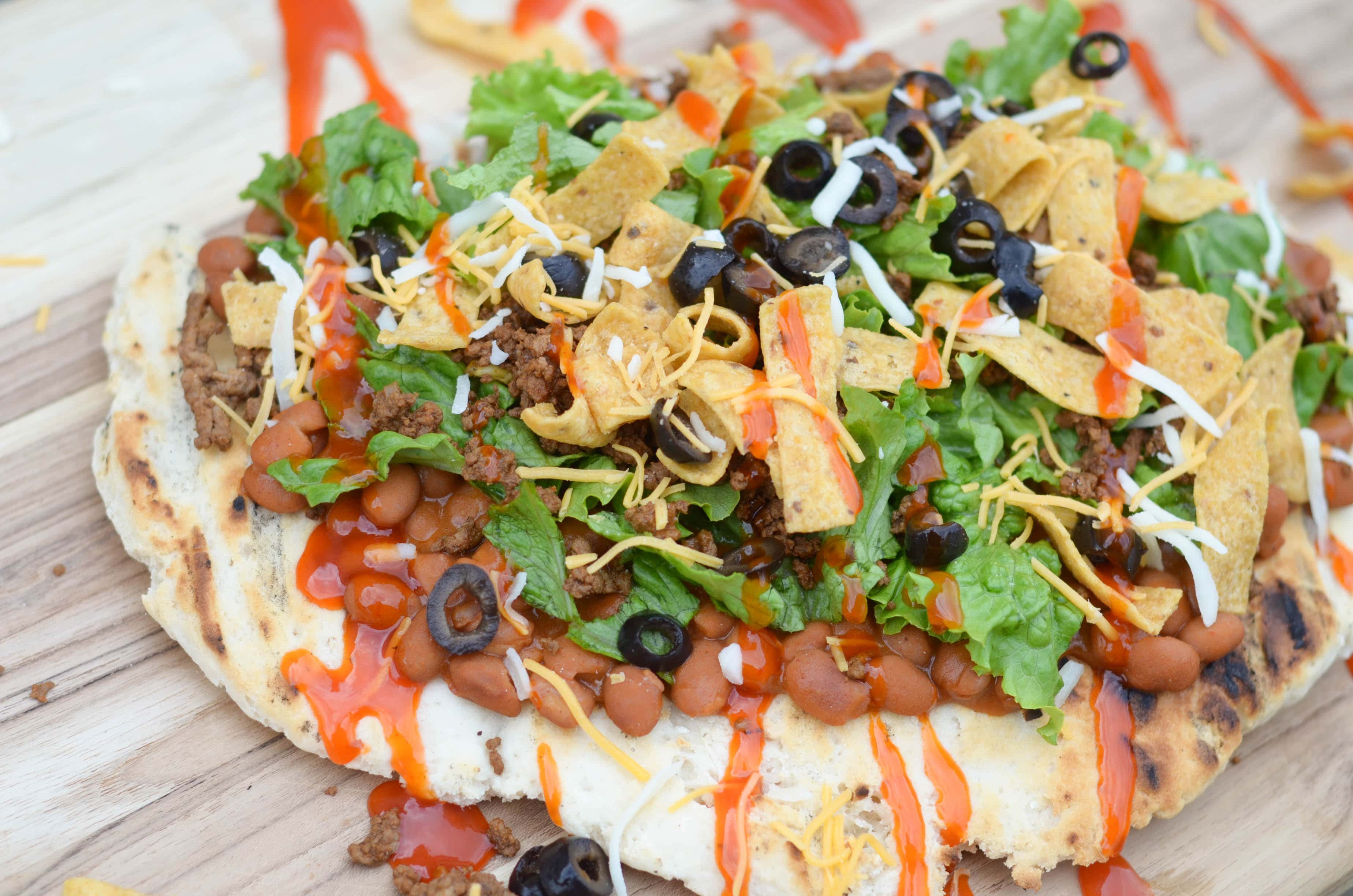 Grilled Taco Pizza