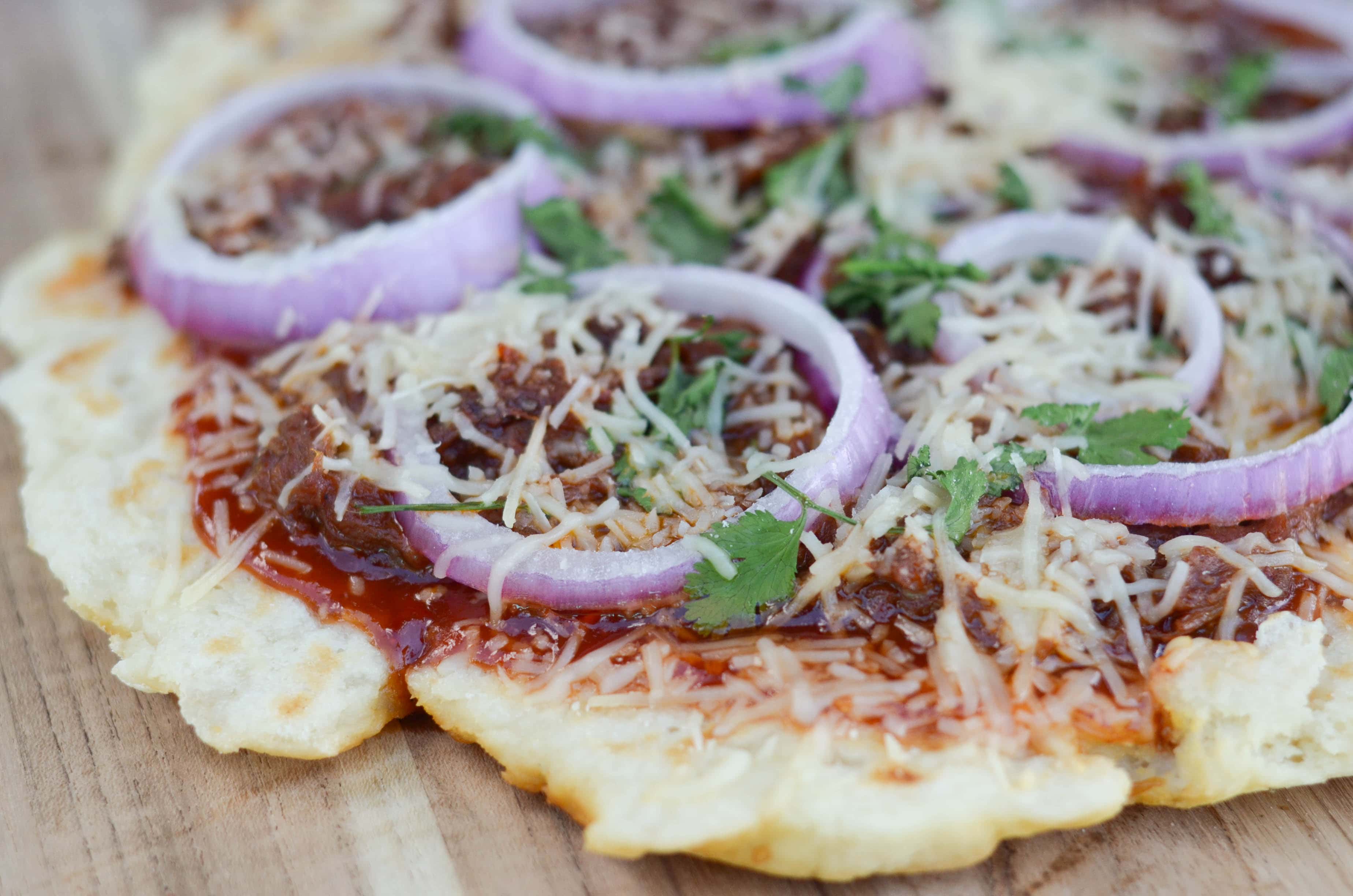 BBQ Brisket Grilled Pizza