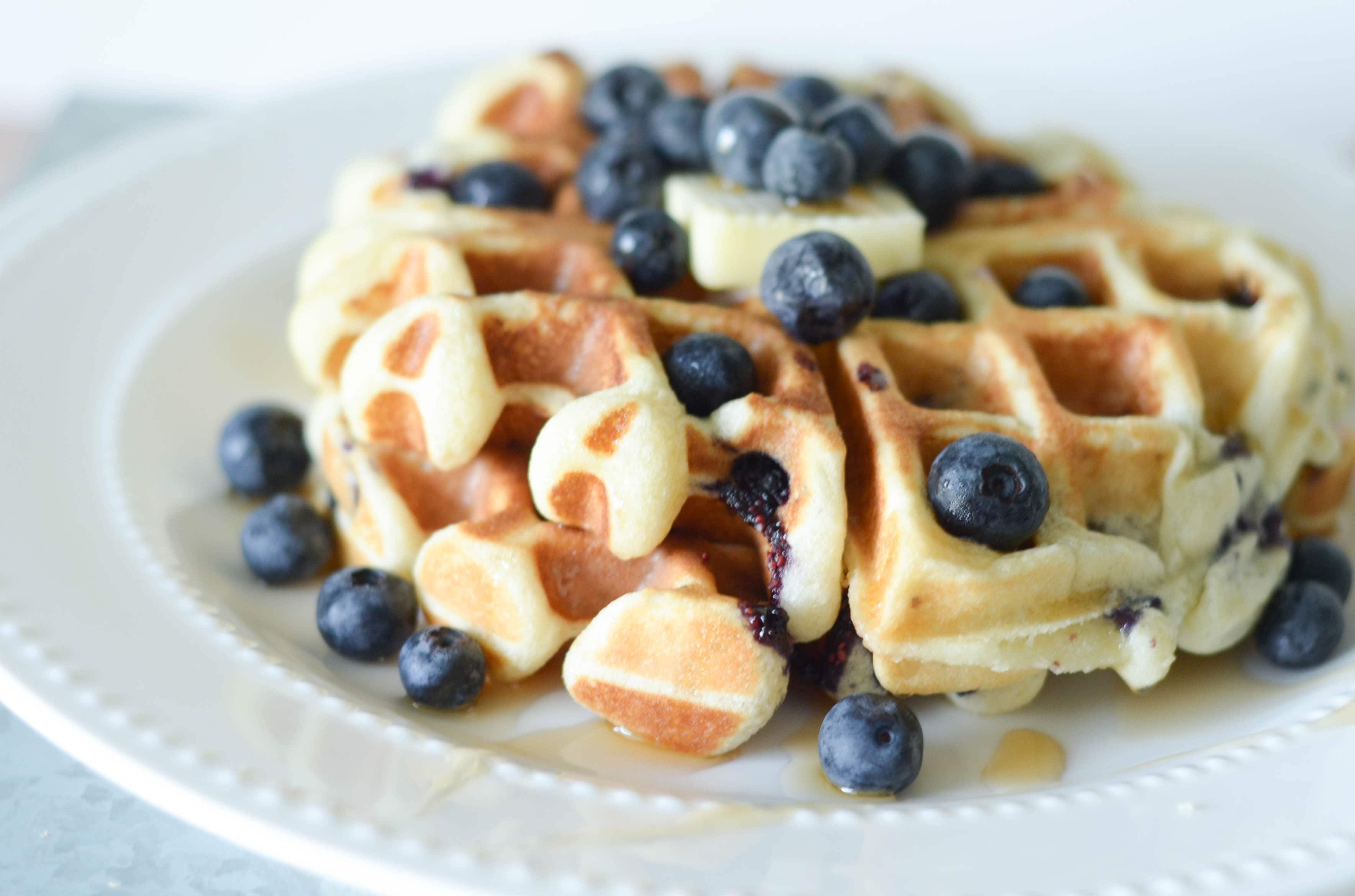 Gluten Free Blueberry Waffles