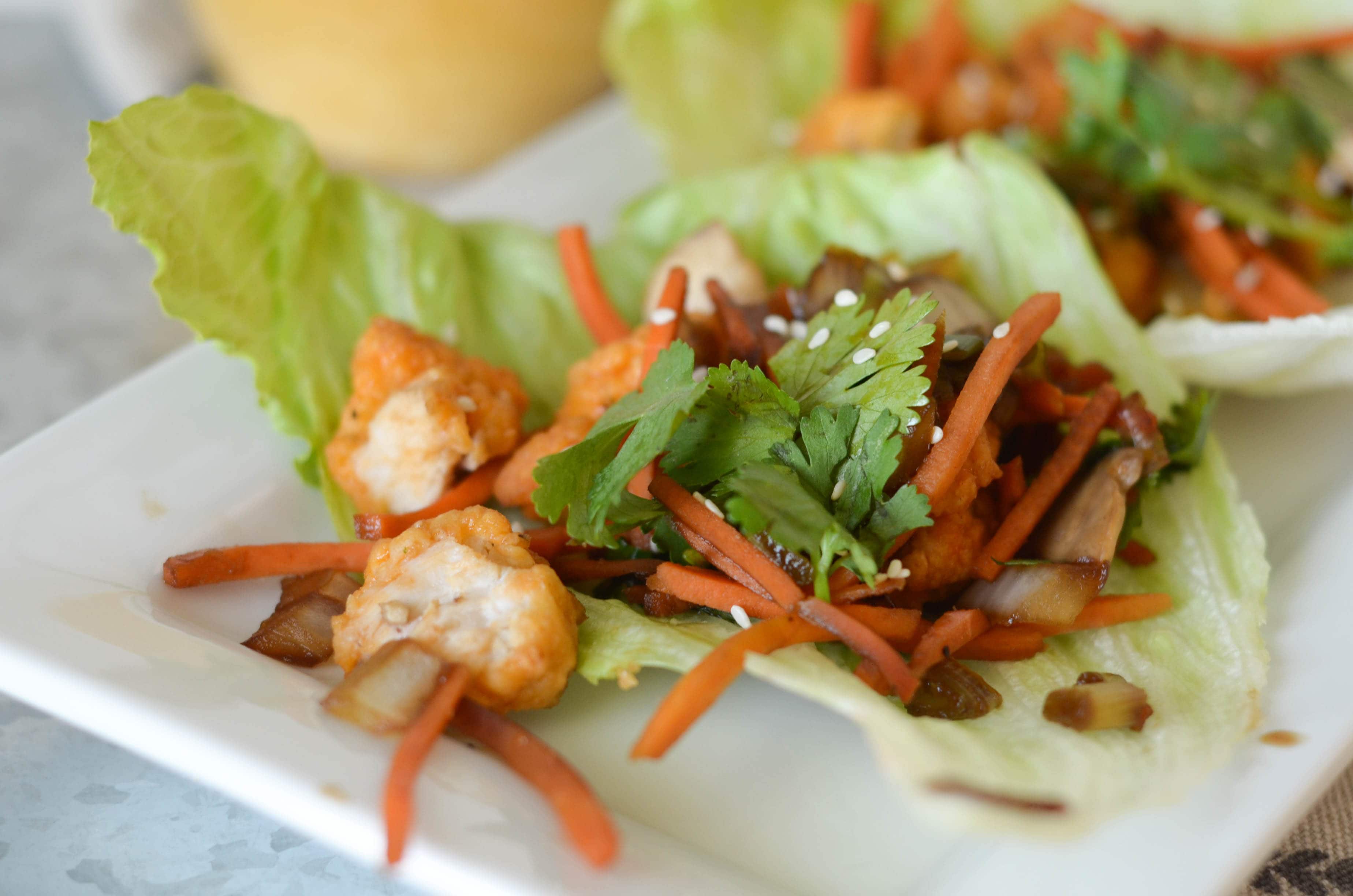 Buffalo Chicken Lettuce Wraps
