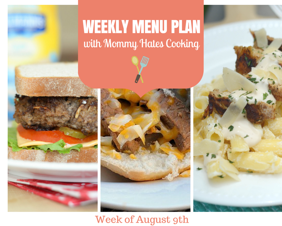 Weekly Menu Plan – Week of August 9th