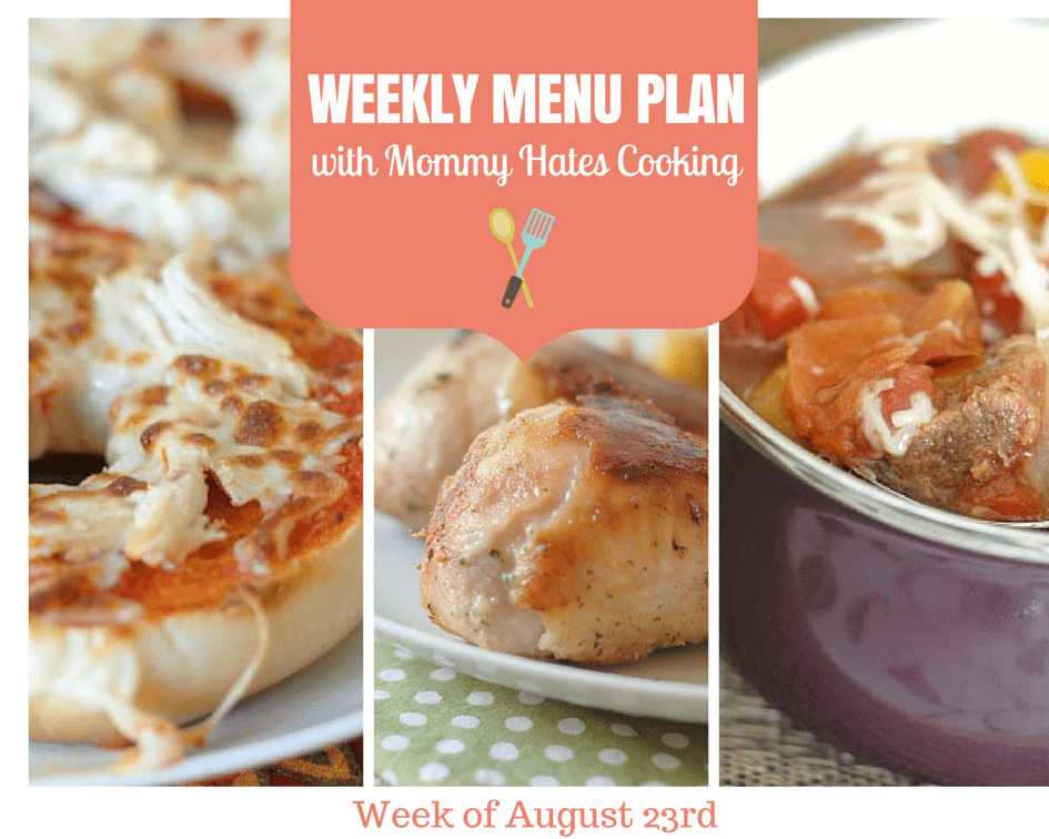 Weekly Menu Plan – Week of August 23rd