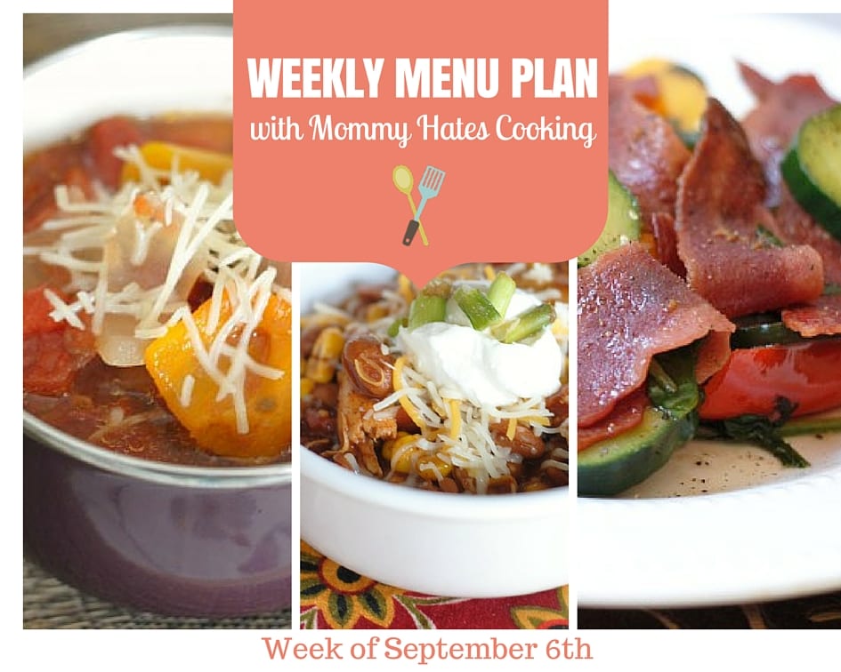 Weekly Menu Plan – Week of September 6th