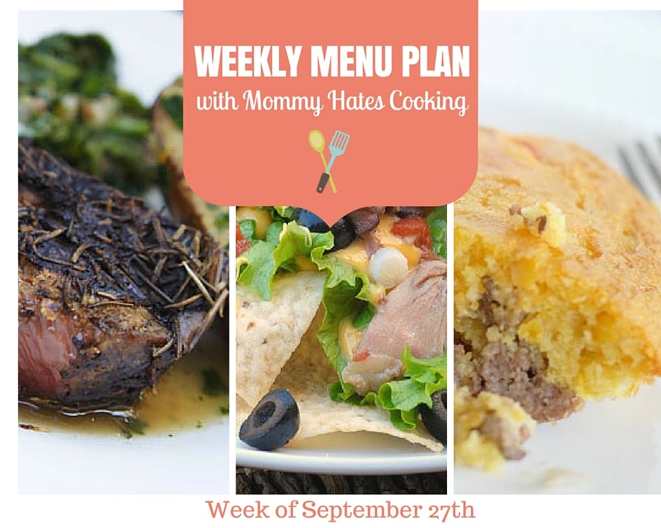 Weekly Menu Plan – Week of 9/27