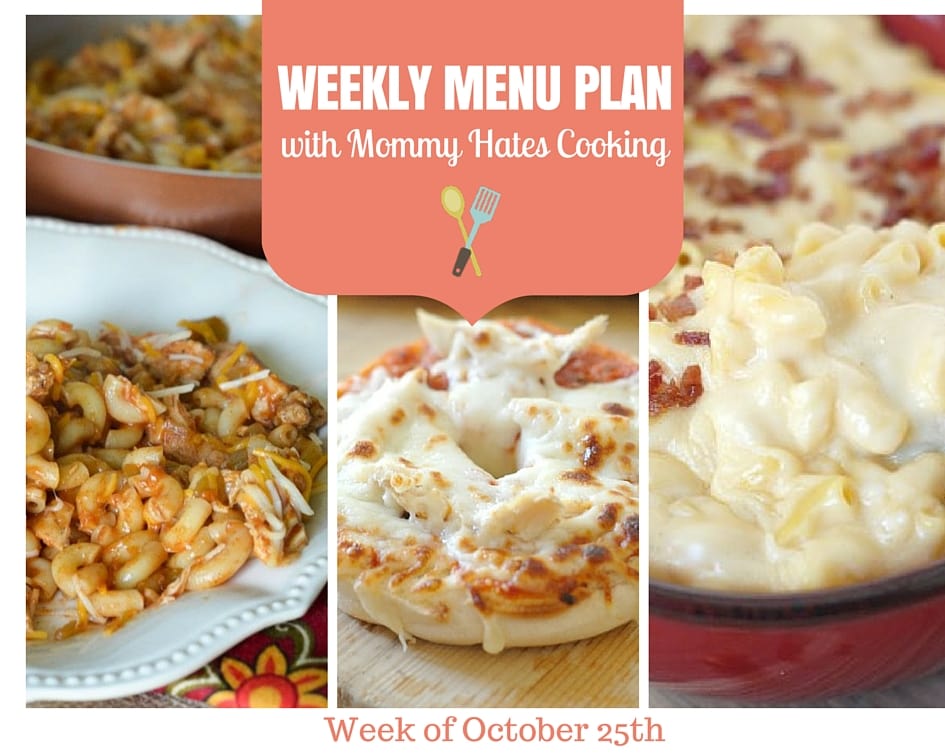 Weekly Menu Plan – Week of 10/25