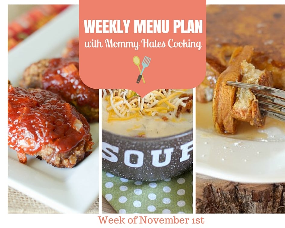 Weekly Menu Plan – Week of 11/1