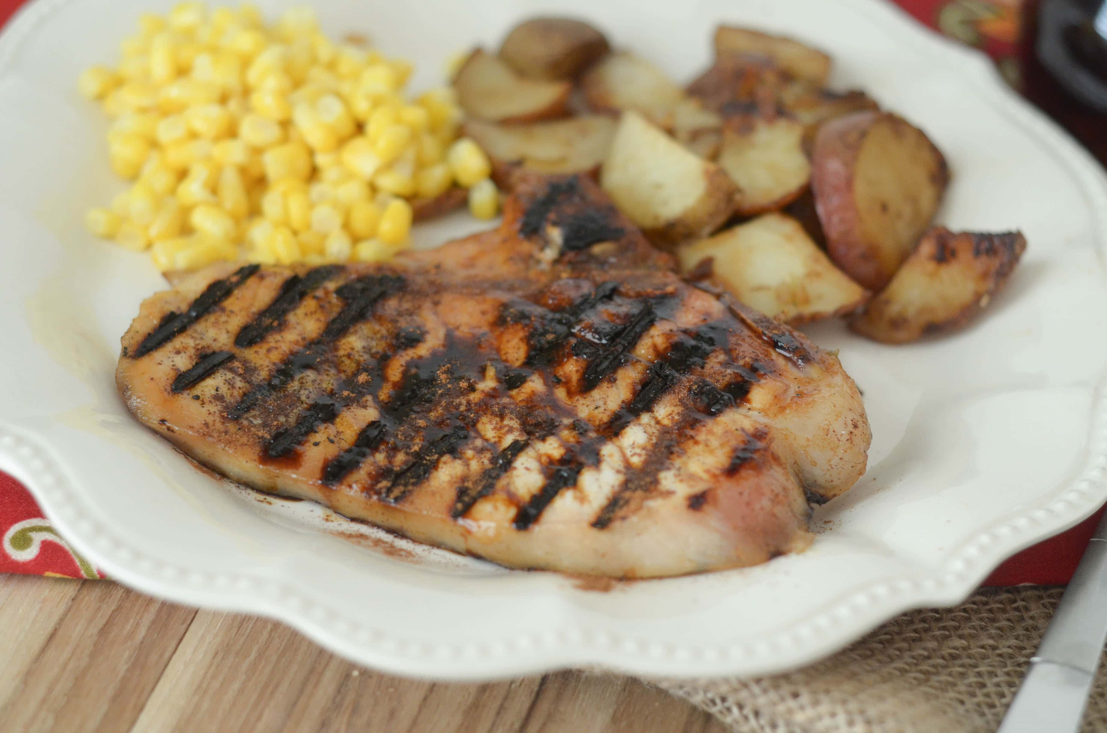 Grilled Maple Pork Chops