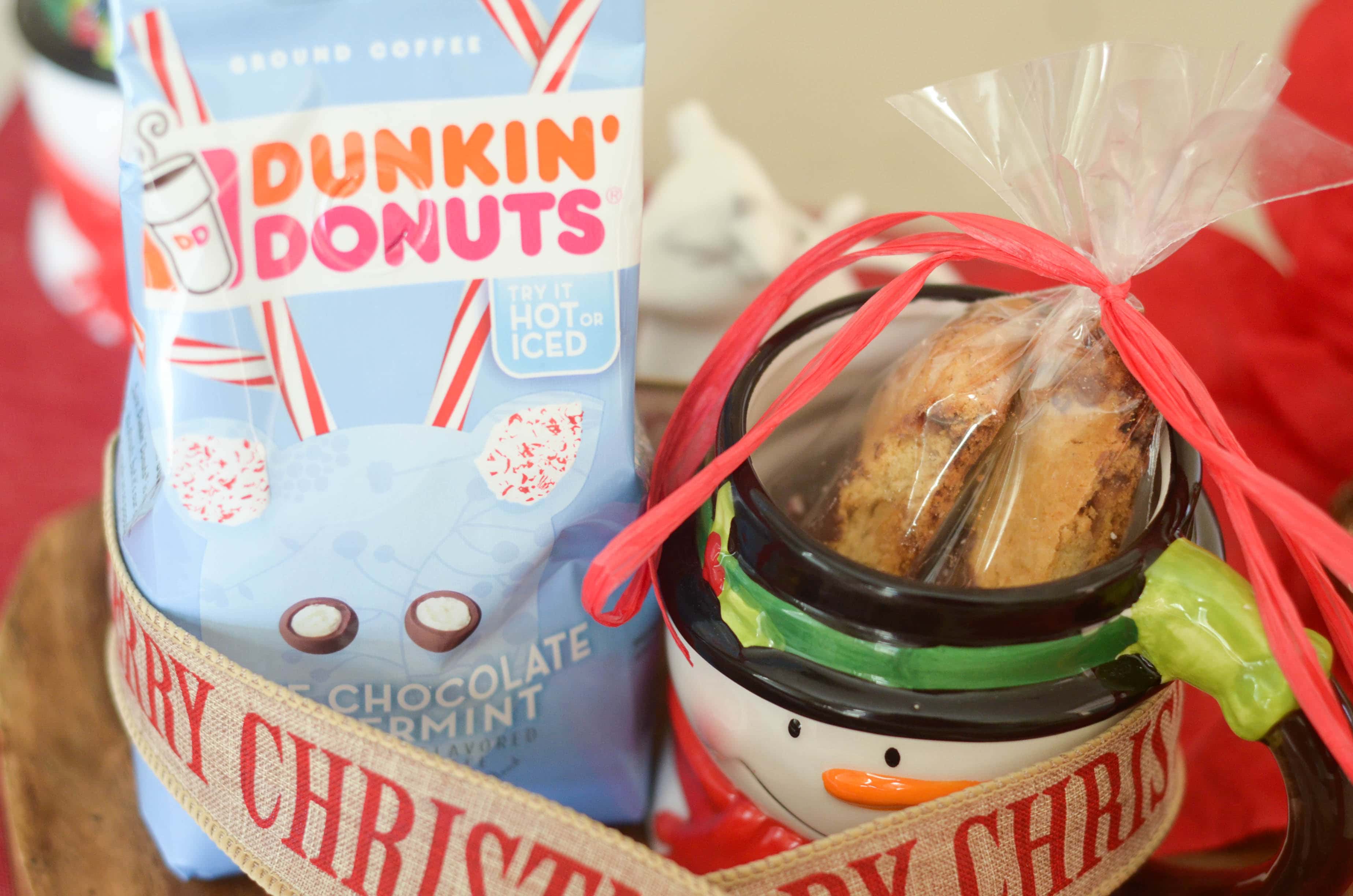 Peppermint Mocha Biscotti & Coffee Gift Idea
