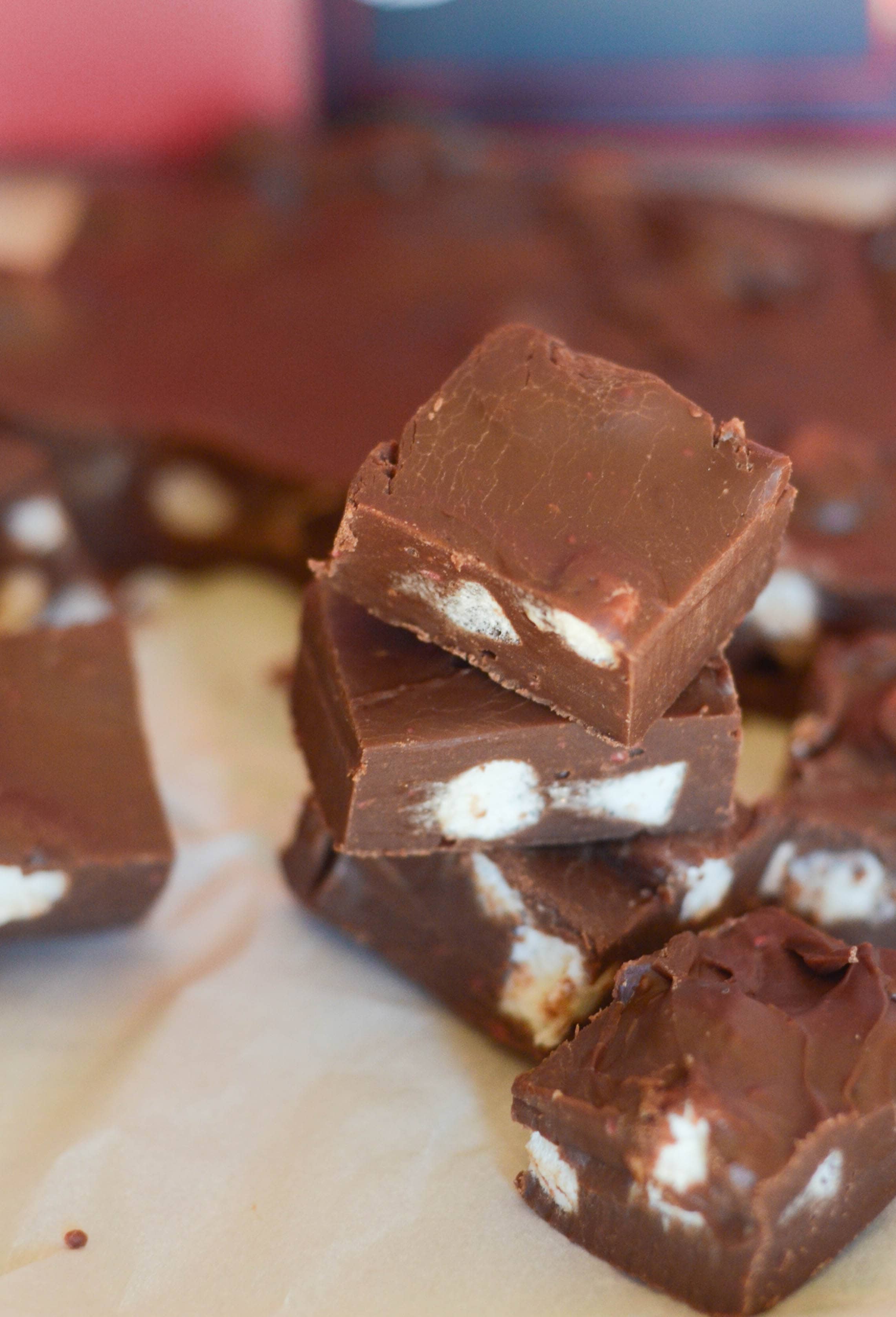 Peppermint Mocha Marshmallow Fudge